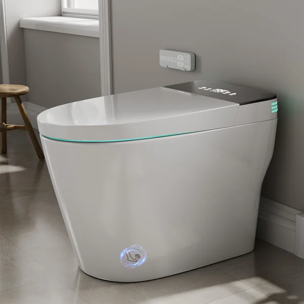 Smart Toilet with Built-in Bidet Heated Toilet Seat