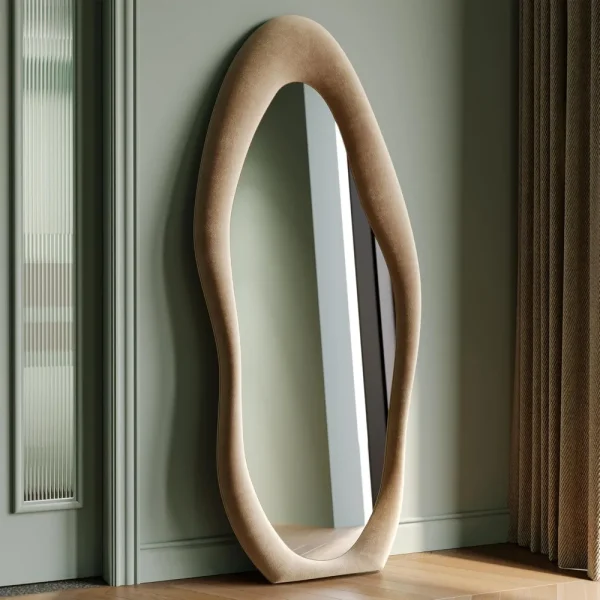 63x24 inch full-length mirror, irregular wave