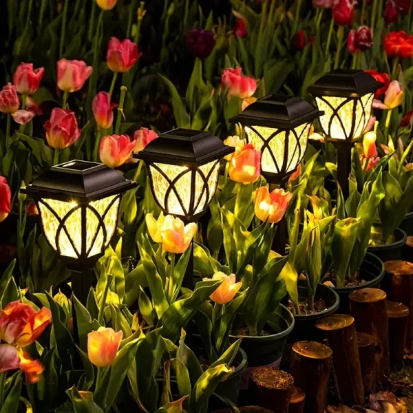 12 solar channel lights, outdoor waterproof landscape lights