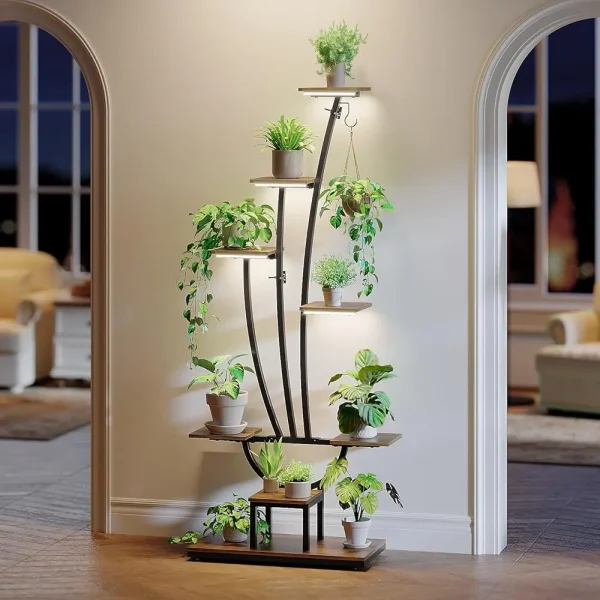 Plant Stand Indoor With Grow Light