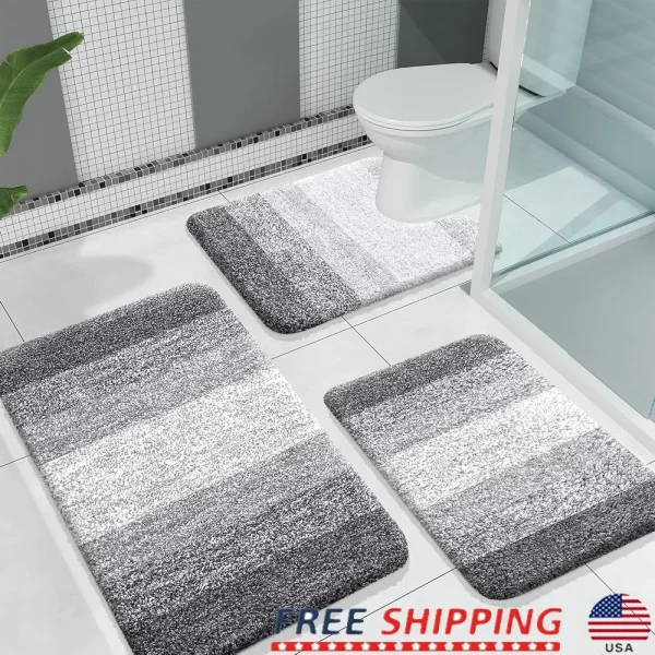 3 Piece Soft Absorbent Microfiber Mats