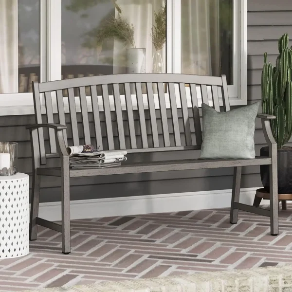 52" Farmhouse Outdoor Bench