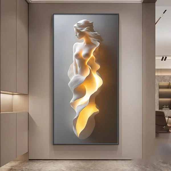 Modern Light Luxury Entrance Door Decoration Painting