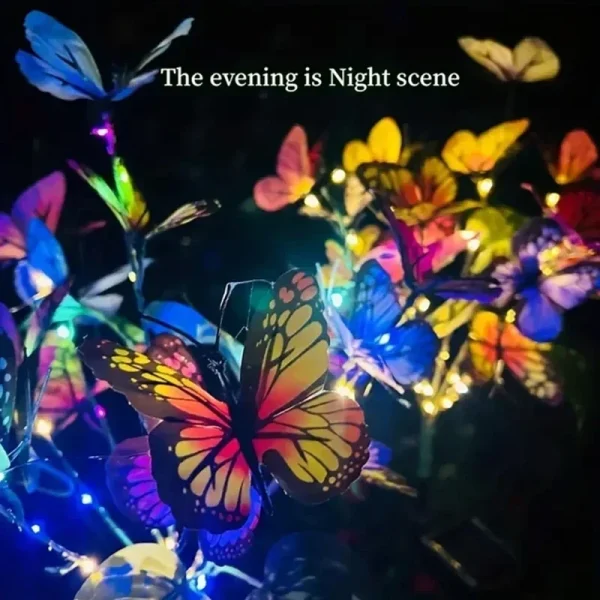 Solar LED Butterfly Flower Light Outdoor