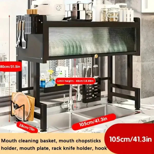 Double-Layer Kitchen Counter Dish Rack
