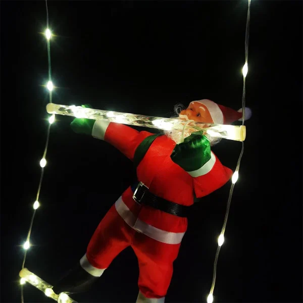 3M Santa Claus Climbing Ladder Outdoor Christmas Decoration