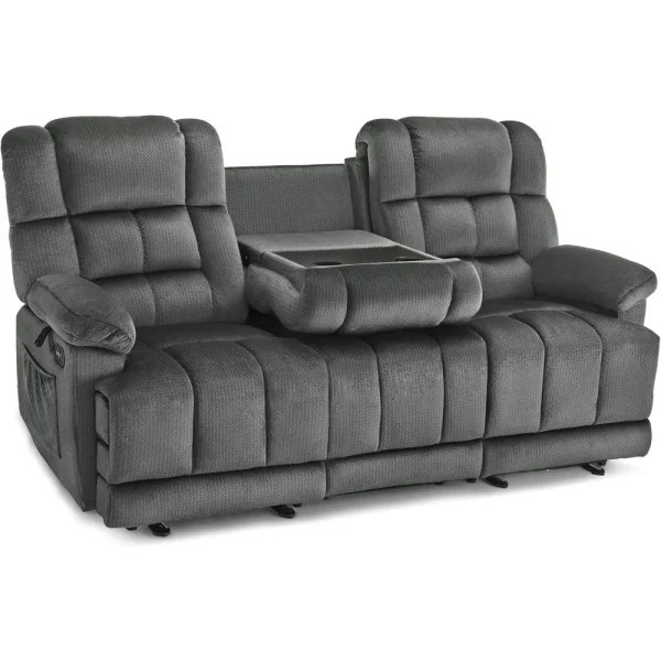zero gravity power recliner sofa with drop down table