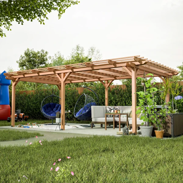 Outdoor Gazebo Wooden Grape pergola