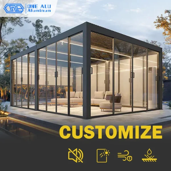 Sunroom with Built - in Lighting System, Energy - Efficient